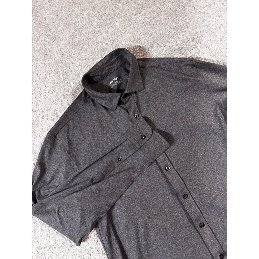 UNTUCKit Dark Gray Casual Button Down Shirt